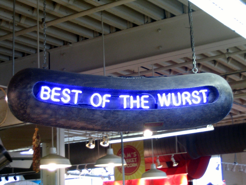 Best Of The Wurst Sign 